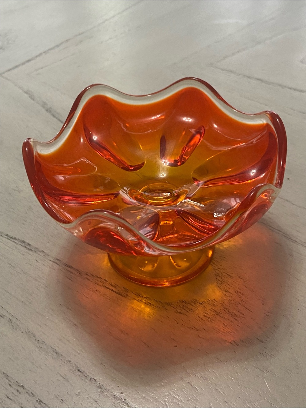 Mid Century Amber Viking Glass
Candy Dish